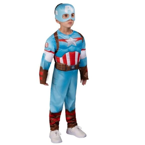 MARVEL Captain America Official Toddler Halloween Boys 2T - Picture 2 of 7